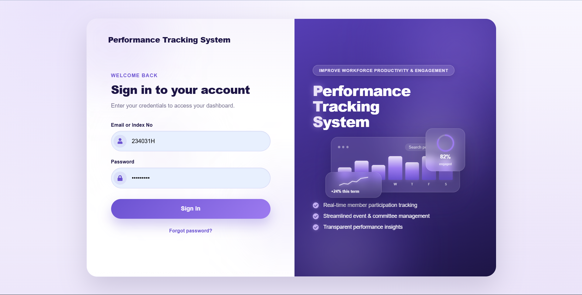 PTS — Society Project & Performance Management Platform